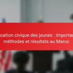 Éducation civique des jeunes : importance, méthodes et résultats au Maroc
