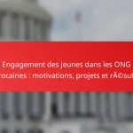Engagement des jeunes dans les ONG marocaines : motivations, projets et résultats