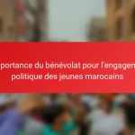 L’importance du bénévolat pour l’engagement politique des jeunes marocains