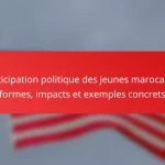 Participation politique des jeunes marocains : formes, impacts et exemples concrets